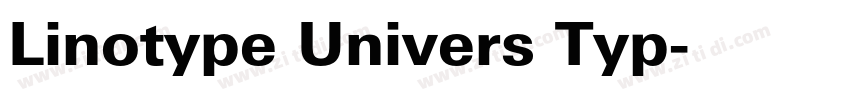 Linotype Univers Typ字体转换